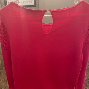 Loft button back sweater